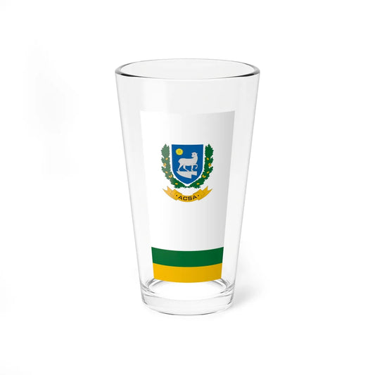 Flag of Acsa vertical (Hungary) Pint Glass 16oz 16oz - Go Mug Yourself