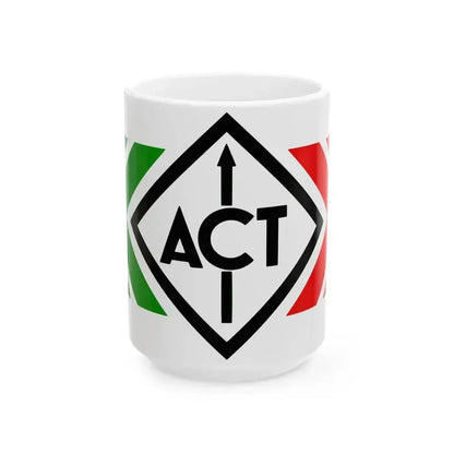 Flag of Action Culture Tradition (Italy) White Coffee Mug 15oz - Go Mug Yourself