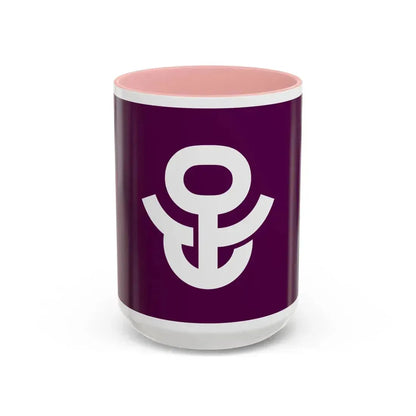 Flag of Adachi Tokyo Japan - Accent Coffee Mug 15oz Pink - Go Mug Yourself