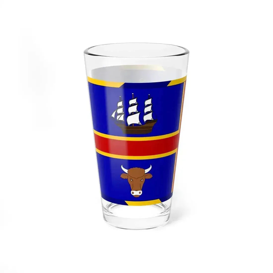 Flag of Adelaide (Australia) Pint Glass 16oz - Go Mug Yourself