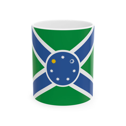 Flag of Adigeni Municipality (Georgia) White Coffee Mug-11oz-Go Mug Yourself