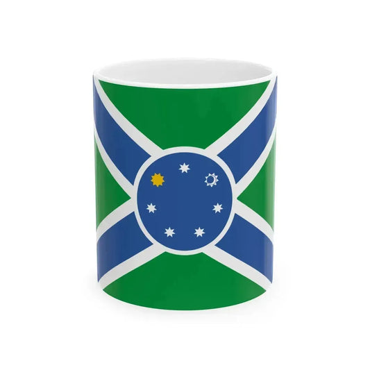 Flag of Adigeni Municipality (Georgia) White Coffee Mug 11oz - Go Mug Yourself