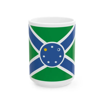 Flag of Adigeni Municipality (Georgia) White Coffee Mug 15oz - Go Mug Yourself
