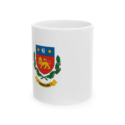 Flag of Adorjas (Hungary) White Coffee Mug 11oz - Go Mug Yourself