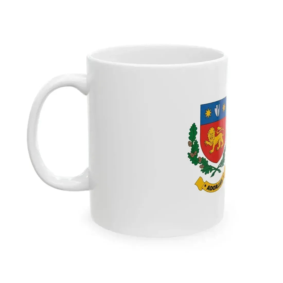Flag of Adorjas (Hungary) White Coffee Mug - Go Mug Yourself