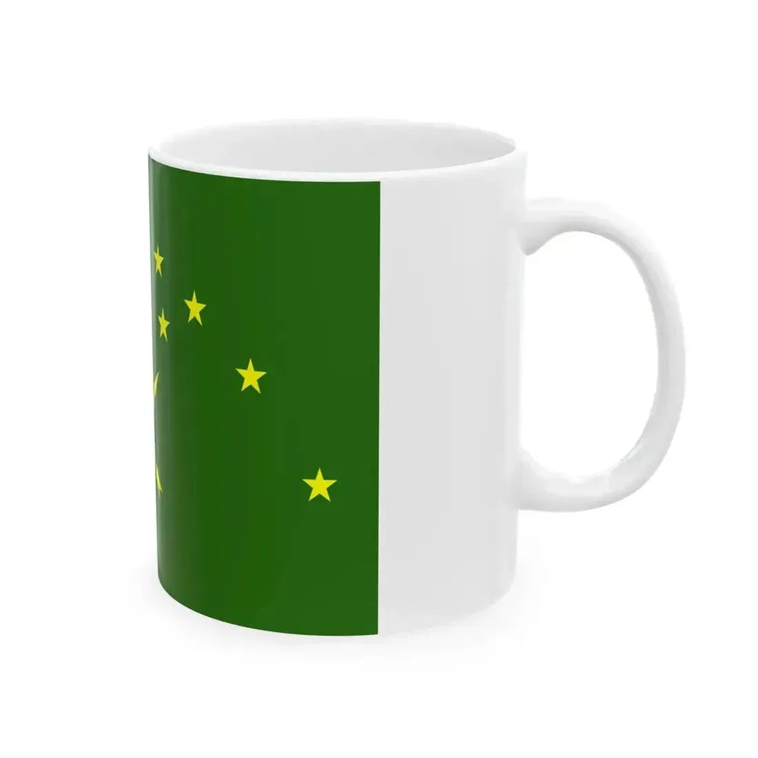 Flag of Adygea 3-2 (Russia) White Coffee Mug - Go Mug Yourself