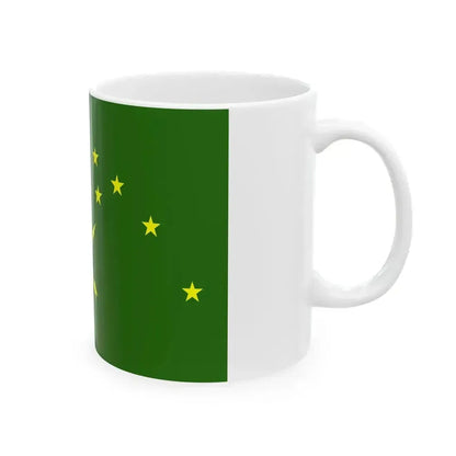 Flag of Adygea 3-2 (Russia) White Coffee Mug - Go Mug Yourself