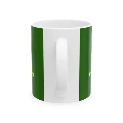 Flag of Adygea (Russia) White Coffee Mug - Go Mug Yourself
