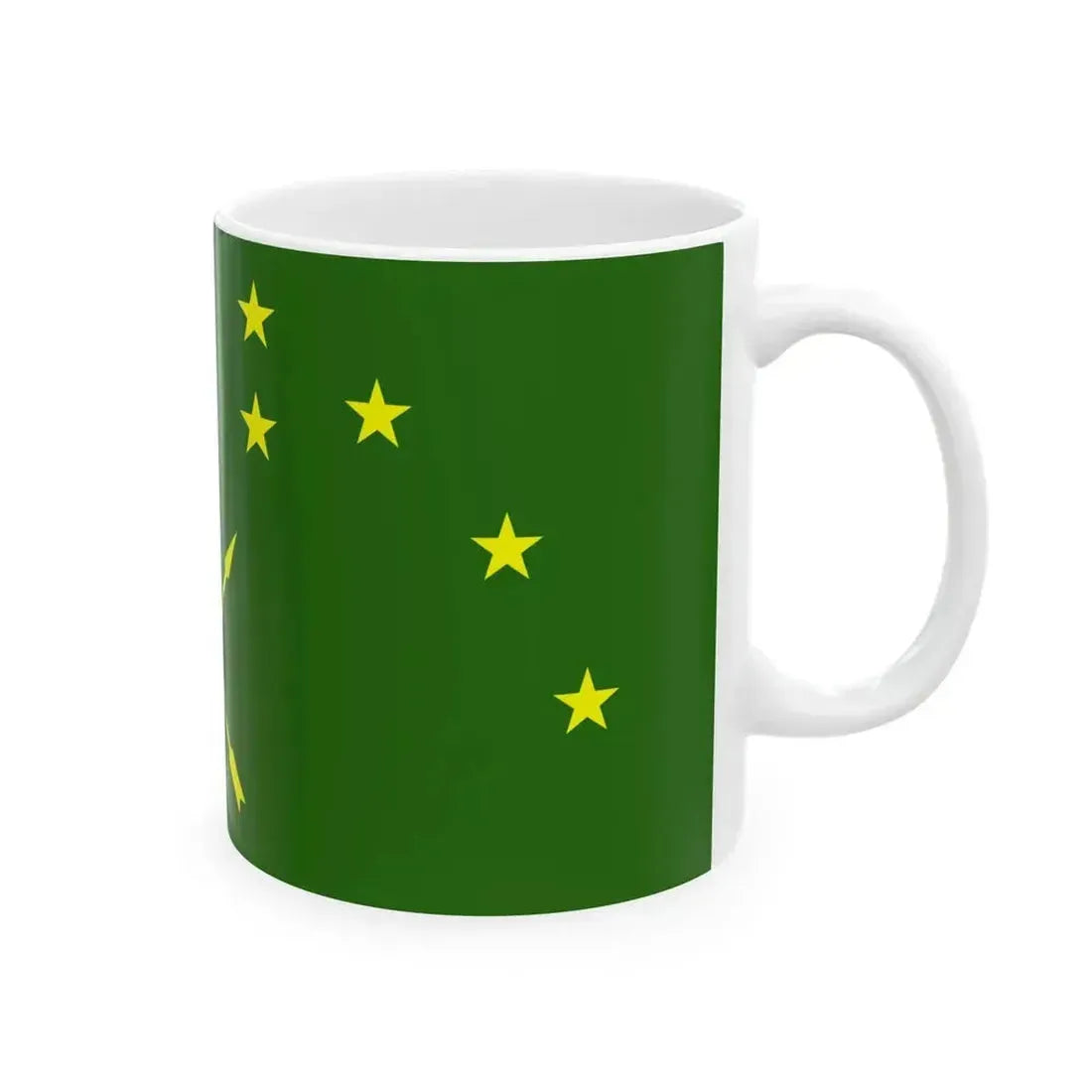 Flag of Adygea (Russia) White Coffee Mug - Go Mug Yourself