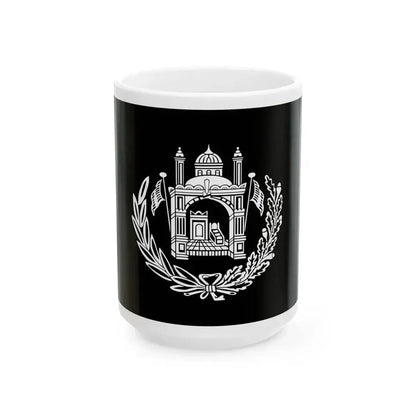 Flag of Afghanistan 1926-1928 (Afghanistan) White Coffee Mug 15oz - Go Mug Yourself