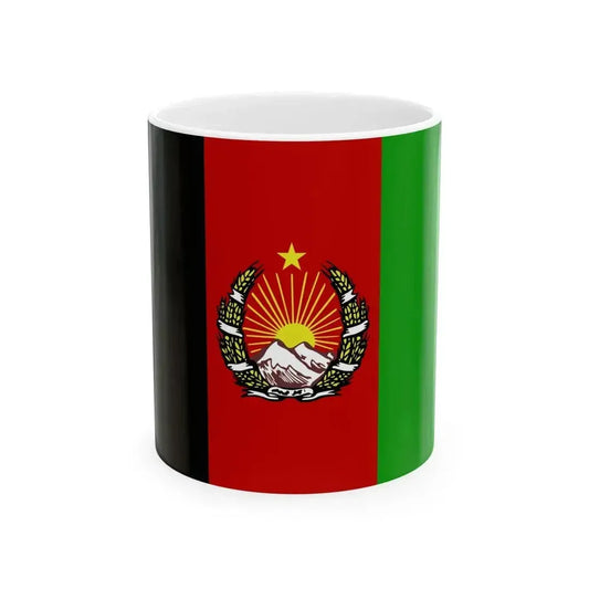 Flag of Afghanistan 1928-1929 variant (Afghanistan) White Coffee Mug 11oz - Go Mug Yourself