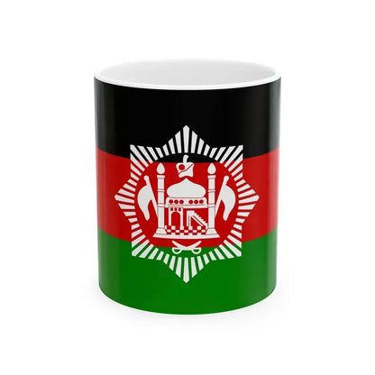 Flag of Afghanistan 1928 3-2 (Afghanistan) White Coffee Mug 11oz - Go Mug Yourself