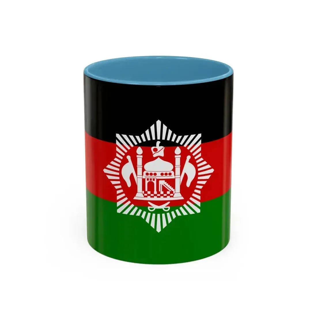 Flag of Afghanistan 1928 - Accent Coffee Mug 11oz Light Blue - Go Mug Yourself