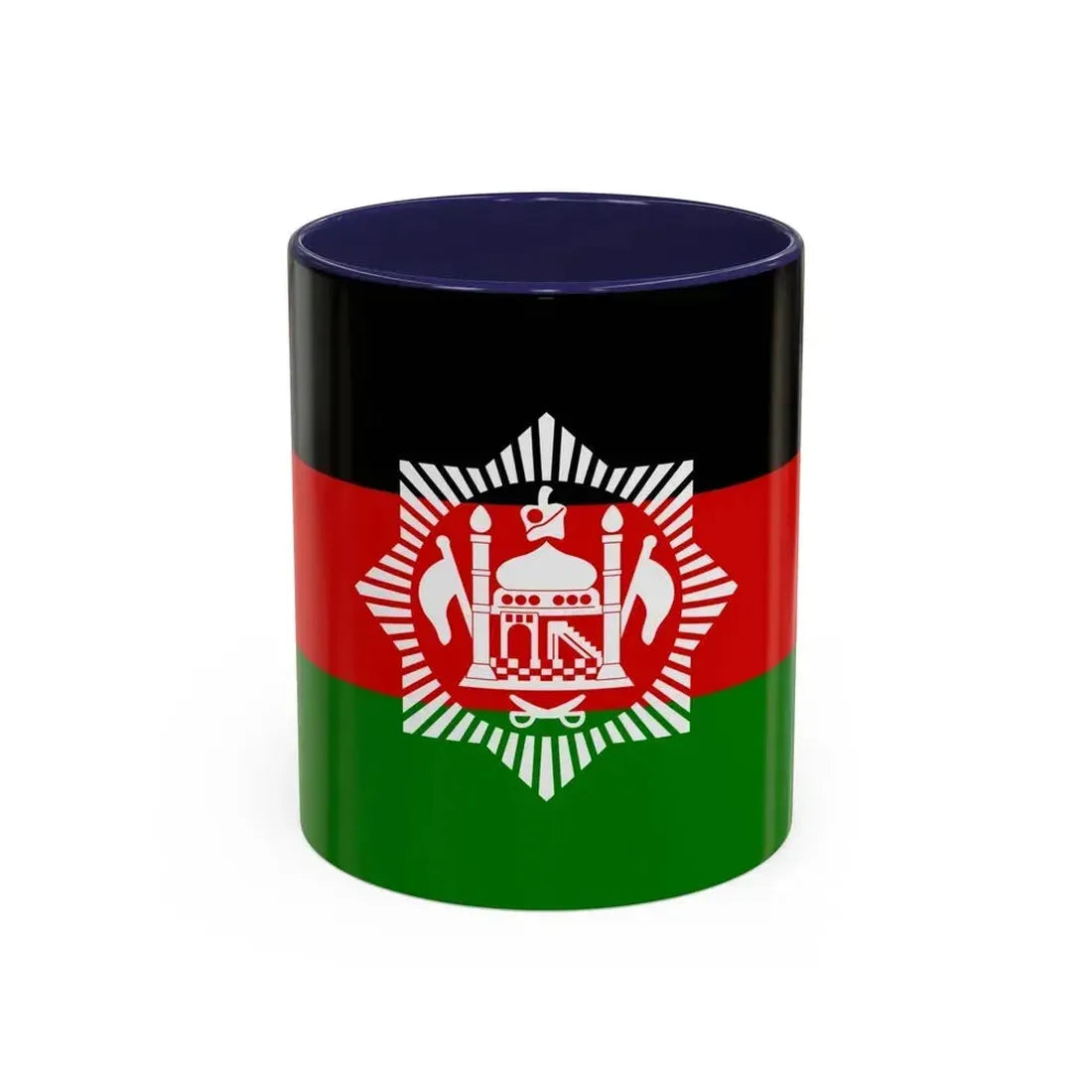 Flag of Afghanistan 1928 - Accent Coffee Mug 11oz Navy - Go Mug Yourself