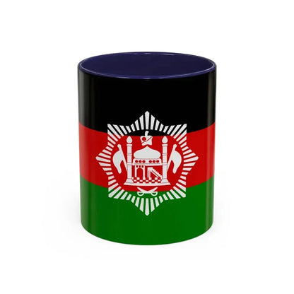 Flag of Afghanistan 1928 - Accent Coffee Mug 11oz Navy - Go Mug Yourself