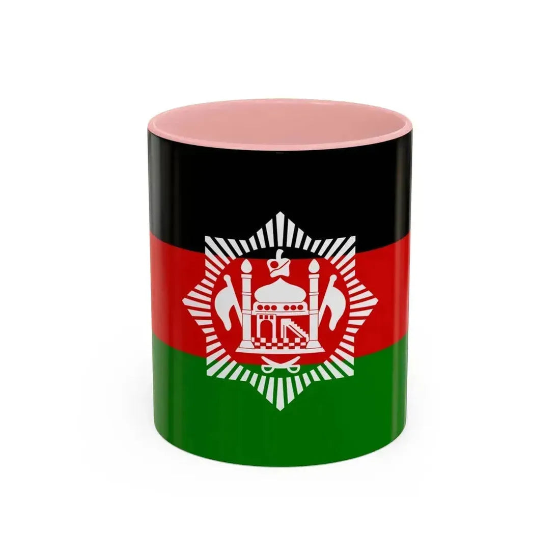 Flag of Afghanistan 1928 - Accent Coffee Mug 11oz Pink - Go Mug Yourself