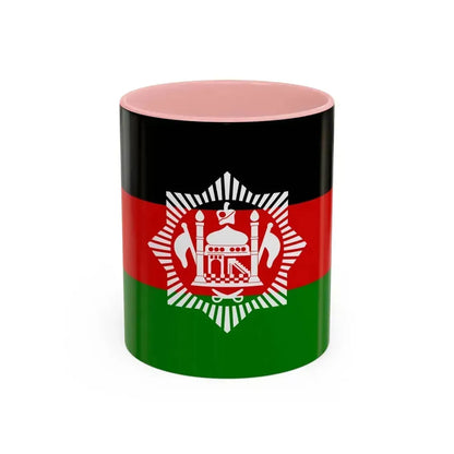 Flag of Afghanistan 1928 - Accent Coffee Mug 11oz Pink - Go Mug Yourself