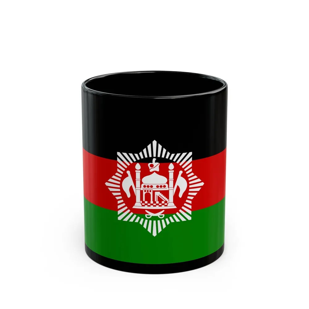 Flag of Afghanistan 1928 - Black Coffee Mug-11oz-Go Mug Yourself