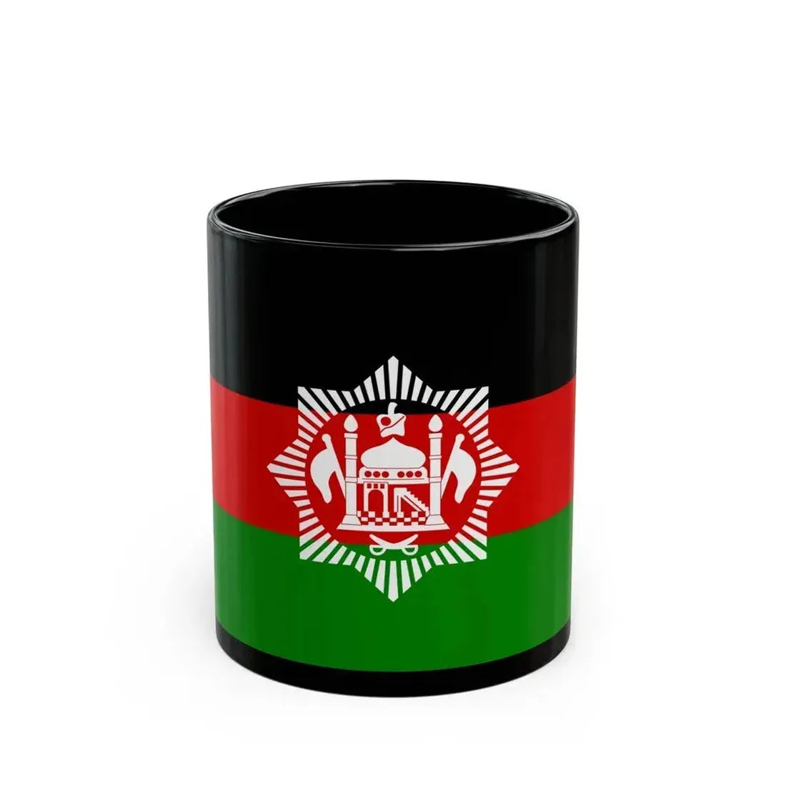 Flag of Afghanistan 1928 - Black Coffee Mug 11oz - Go Mug Yourself