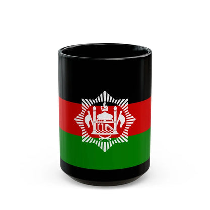 Flag of Afghanistan 1928 - Black Coffee Mug-15oz-Go Mug Yourself