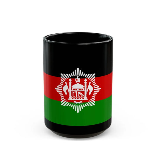 Flag of Afghanistan 1928 - Black Coffee Mug-15oz-Go Mug Yourself