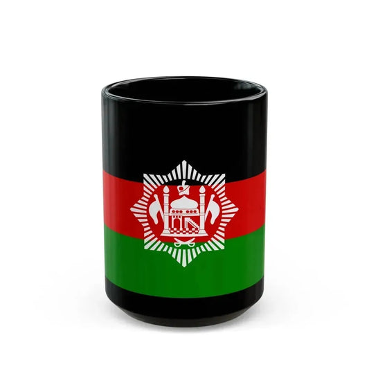 Flag of Afghanistan 1928 - Black Coffee Mug 15oz - Go Mug Yourself