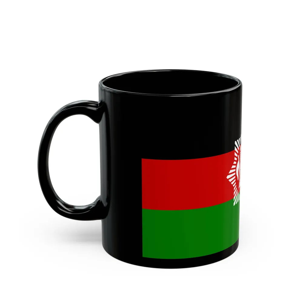 Flag of Afghanistan 1928 - Black Coffee Mug-Go Mug Yourself