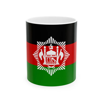 Flag of Afghanistan 1928 - White Coffee Mug-11oz-Go Mug Yourself