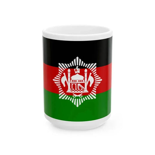 Flag of Afghanistan 1928 - White Coffee Mug 15oz - Go Mug Yourself