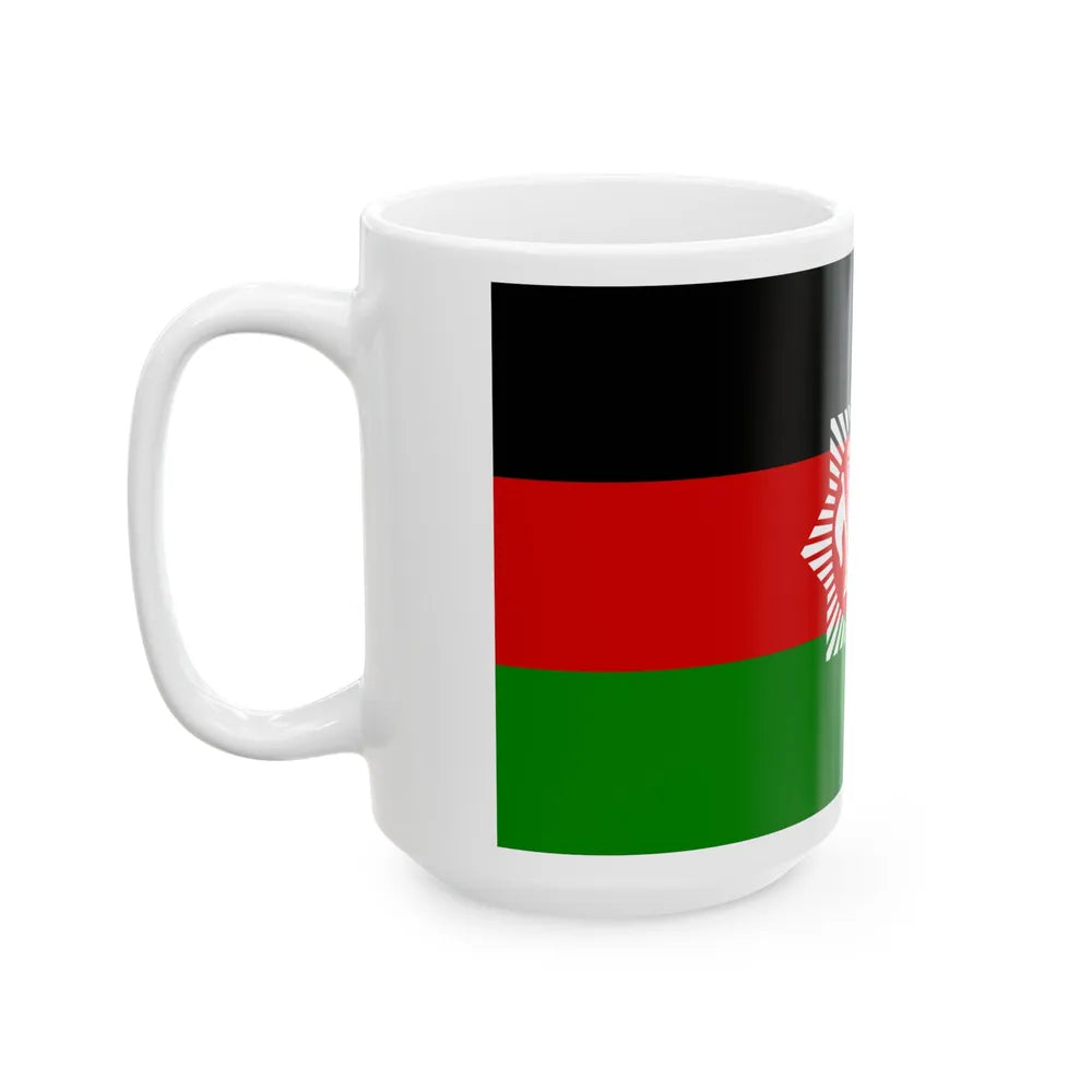 Flag of Afghanistan 1928 - White Coffee Mug-Go Mug Yourself