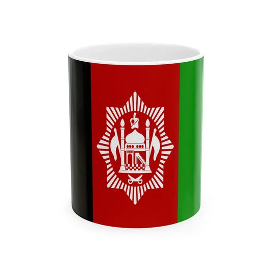 Flag of Afghanistan 1929-1931 (Afghanistan) White Coffee Mug 11oz - Go Mug Yourself