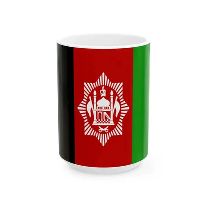Flag of Afghanistan 1929-1931 (Afghanistan) White Coffee Mug 15oz - Go Mug Yourself