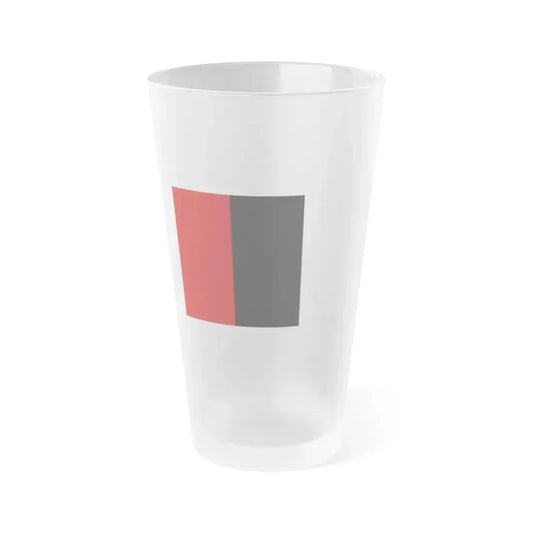 Flag of Afghanistan 1929 - Frosted Pint Glass 16oz 16oz Frosted - Go Mug Yourself