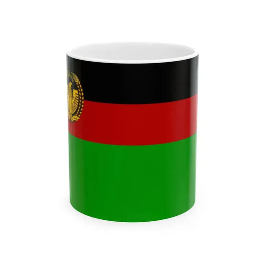 Flag of Afghanistan 1974-1978 (Afghanistan) White Coffee Mug 11oz - Go Mug Yourself