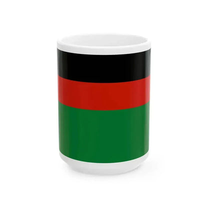 Flag of Afghanistan 1978 (Afghanistan) White Coffee Mug 15oz - Go Mug Yourself