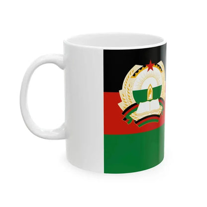 Flag of Afghanistan 1980-1987 3-2 (Afghanistan) White Coffee Mug - Go Mug Yourself