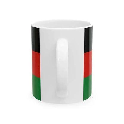 Flag of Afghanistan 1980-1987 (Afghanistan) White Coffee Mug - Go Mug Yourself