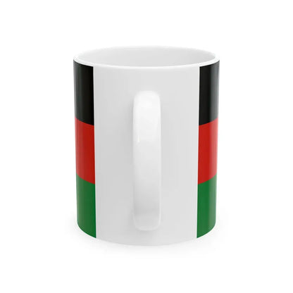 Flag of Afghanistan 1980-1992 Without Emblem (Afghanistan) White Coffee Mug - Go Mug Yourself