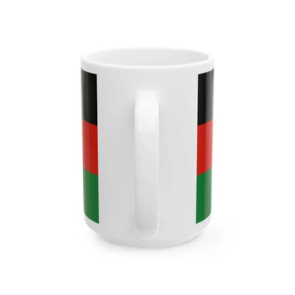Flag of Afghanistan 1980-1992 Without Emblem (Afghanistan) White Coffee Mug - Go Mug Yourself
