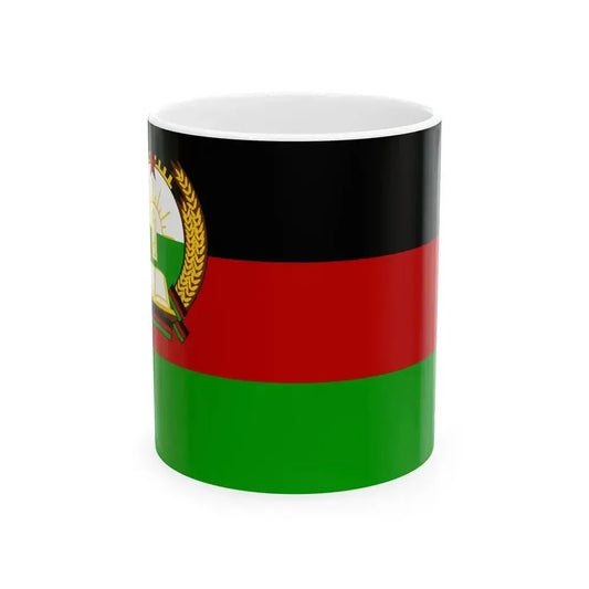 Flag of Afghanistan 1980 (Afghanistan) White Coffee Mug 11oz - Go Mug Yourself