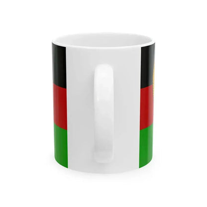 Flag of Afghanistan 1980 (Afghanistan) White Coffee Mug - Go Mug Yourself