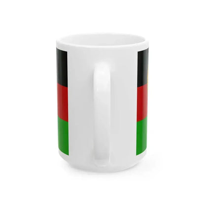 Flag of Afghanistan 1980 (Afghanistan) White Coffee Mug - Go Mug Yourself