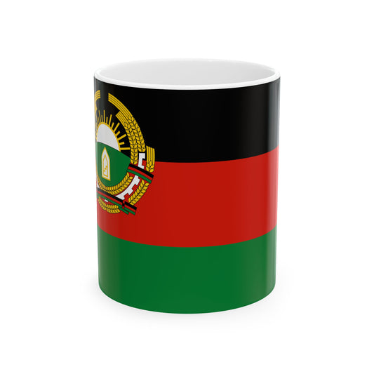 Flag of Afghanistan 1987-1992 3-2 (Afghanistan) White Coffee Mug-11oz-Go Mug Yourself