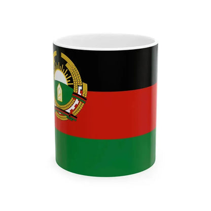 Flag of Afghanistan 1987-1992 3-2 (Afghanistan) White Coffee Mug 11oz - Go Mug Yourself