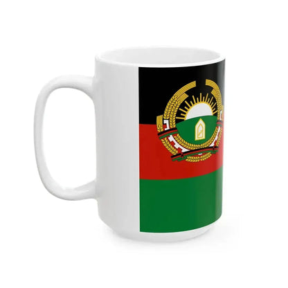 Flag of Afghanistan 1987-1992 3-2 (Afghanistan) White Coffee Mug - Go Mug Yourself
