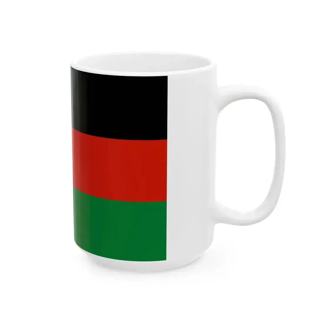 Flag of Afghanistan 1987-1992 3-2 (Afghanistan) White Coffee Mug - Go Mug Yourself