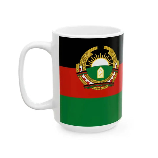 Flag of Afghanistan 1987-1992 (Afghanistan) White Coffee Mug - Go Mug Yourself