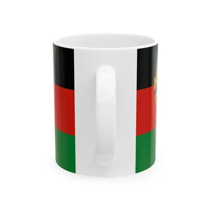 Flag of Afghanistan 1987-1992 (Afghanistan) White Coffee Mug - Go Mug Yourself
