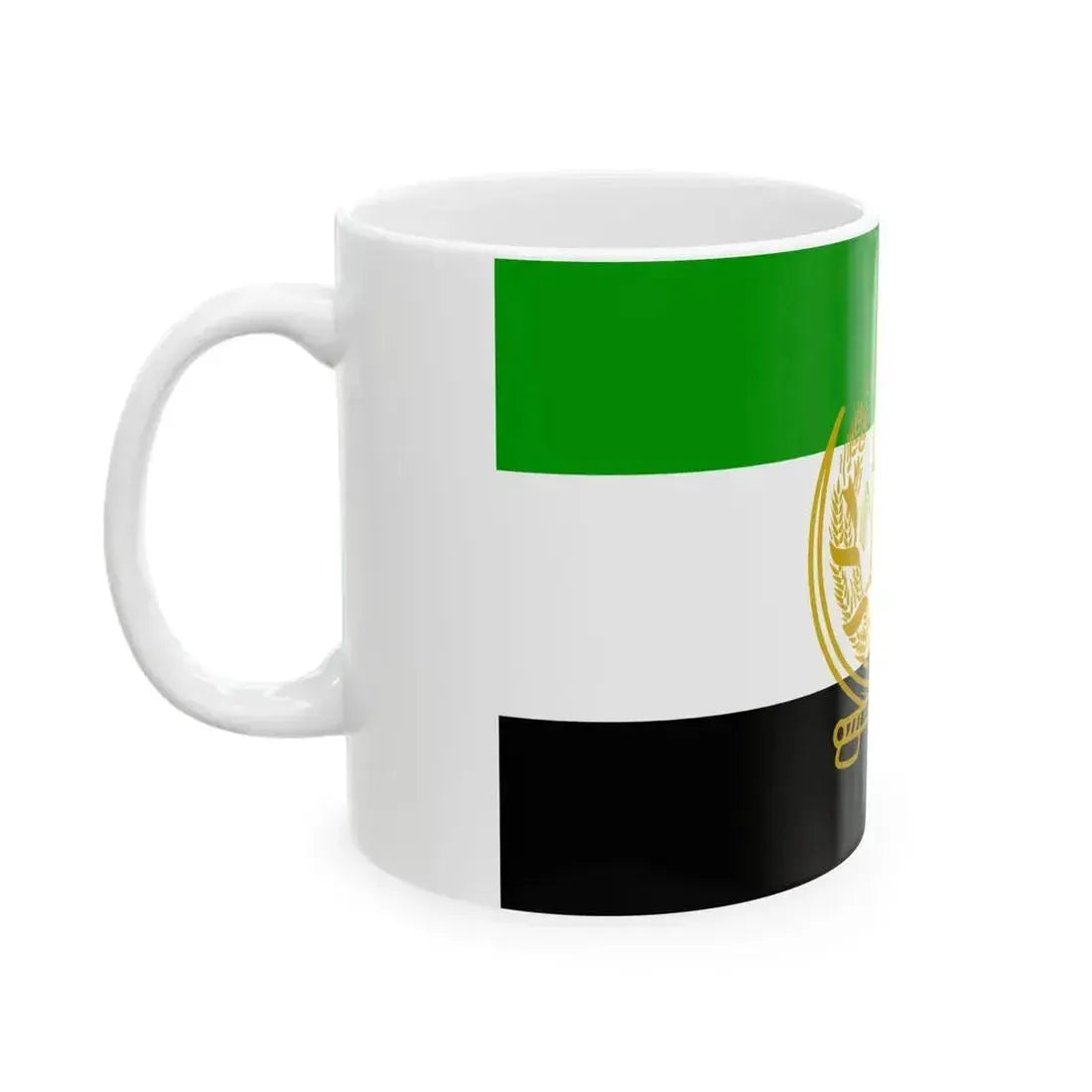 Flag of Afghanistan 1992-2001 3-2 (Afghanistan) White Coffee Mug - Go Mug Yourself