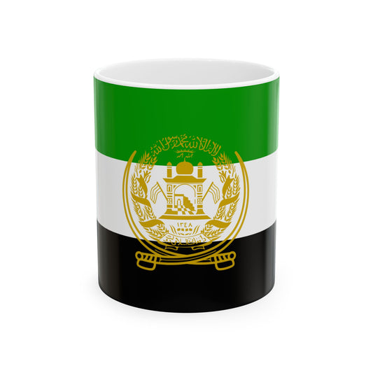 Flag of Afghanistan 1992-2001 (Afghanistan) White Coffee Mug-11oz-Go Mug Yourself